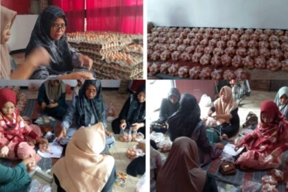 Pimpinan Ranting Fatayat NU Lowayu Kecamatan Dukun Gresik menggelar Pasar Murah di bulan Ramadhan 1446 Hijriah. Foto: dok PR Fatayat NU Lowayu/NUGres