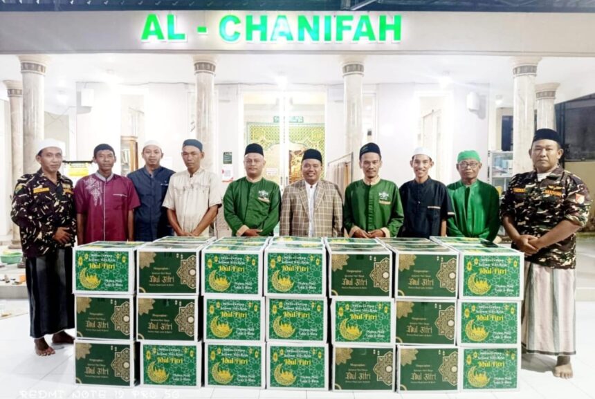 Semarak Ramadan, sebanyak 41 paket bingkisan untuk yatim piatu, janda dan dhuafa, berhasil dihimpun dari gerak bersama antara PRNU Patra Raya Cerme dengan Takmir Masjid Al Chanifah Perum Patra Raya melalui program S3. Foto: dok MWCNU Cerme/NUGres